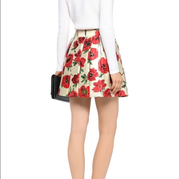 Alice + Olivia 🌺🌺🌺 Vintage Floral Mini Skirt Size 4 - Picture 5 of 8